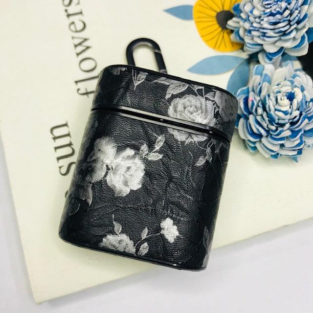 MATTE FLOWER PRINT LEATHER AIRPODS CASES - Hanging Owl  India