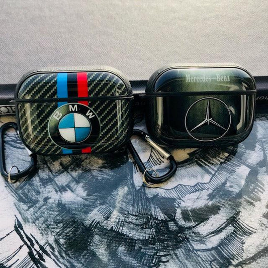 Mercedes Benz & BMW GLOSSY SILICONE AIRPODS COVER FOR PRO - Hanging Owl  India
