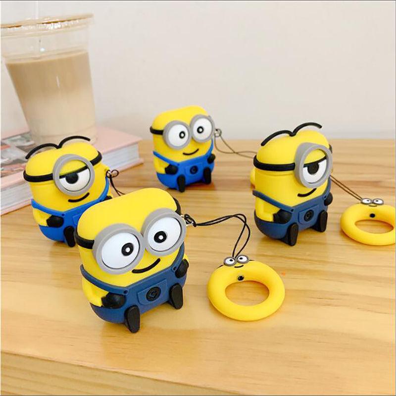 MINION DAVE & STUART SILICONE  AIRPODS CASES - Hanging Owl  India