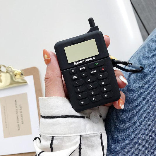 MOTOROLA MOBILE & BEEPER SILICONE AIRPODS CASE FOR 1 & 2 - Hanging Owl  India