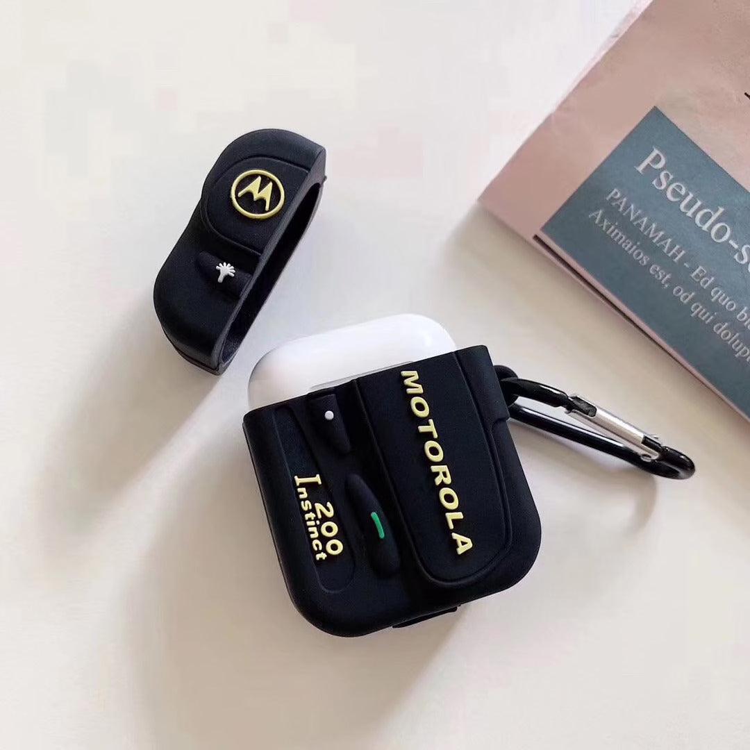 MOTOROLA MOBILE & BEEPER SILICONE AIRPODS CASE FOR 1 & 2 - Hanging Owl  India