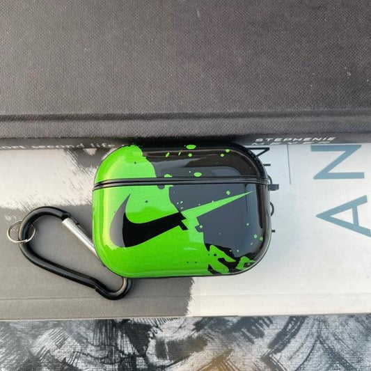 N Green-Black Glossy Silicone Case Cover For AirPods Pro - Hanging Owl  India