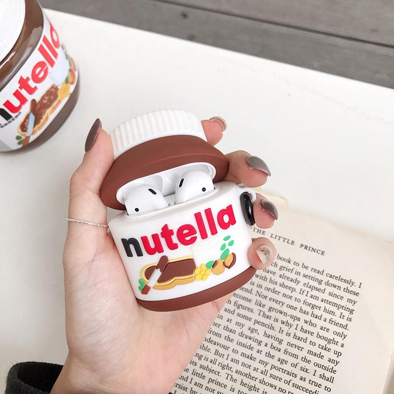 NUTELLA SILICONE  AIRPODS CASE COVER FOR 1-2 & PRO - Hanging Owl  India