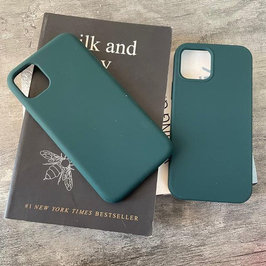 Opal Green Liquid Silicone iPhone 11-12-12 Pro Case Cover - Hanging Owl  India