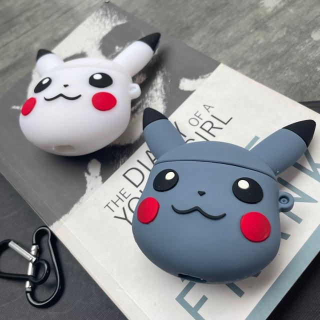 Pikachu White & Grey Silicone AirPods Case Cover For 1&2 - Hanging Owl  India