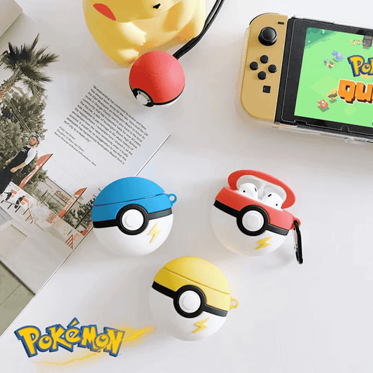 Pokemon Poke Ball Silicone Airpods Case - Hanging Owl  India