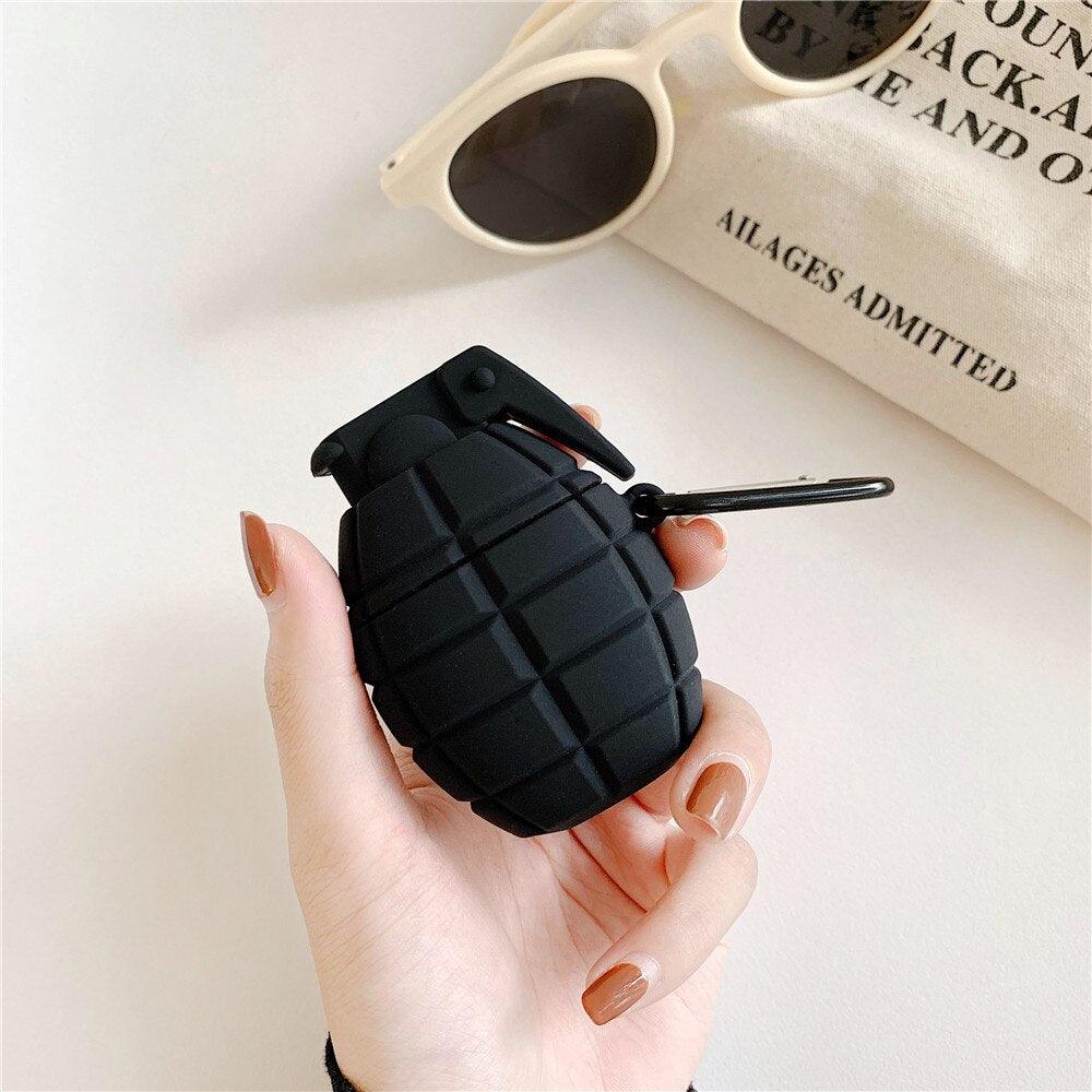 PUBG GRENADE SILICONE AIRPODS CASE FOR 1&2 - Hanging Owl  India