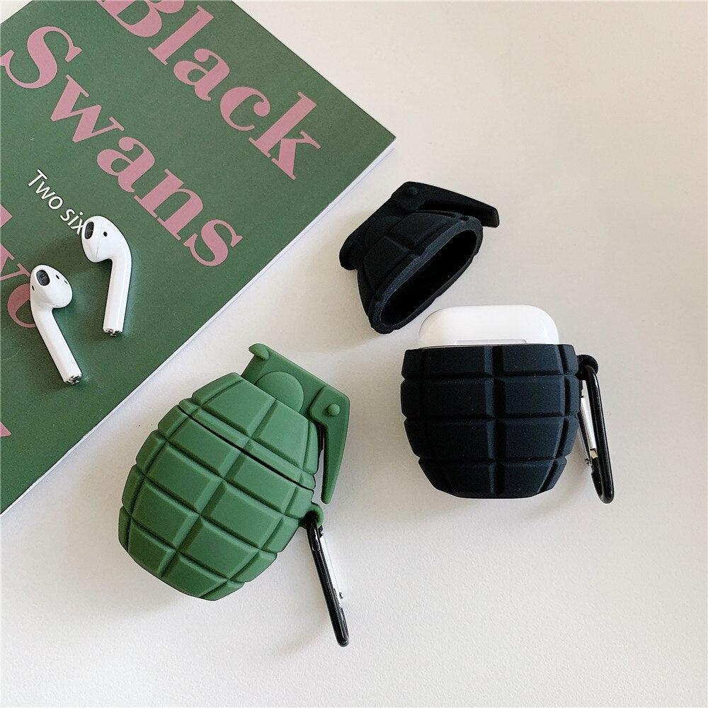 PUBG GRENADE SILICONE AIRPODS CASE FOR 1&2 - Hanging Owl  India