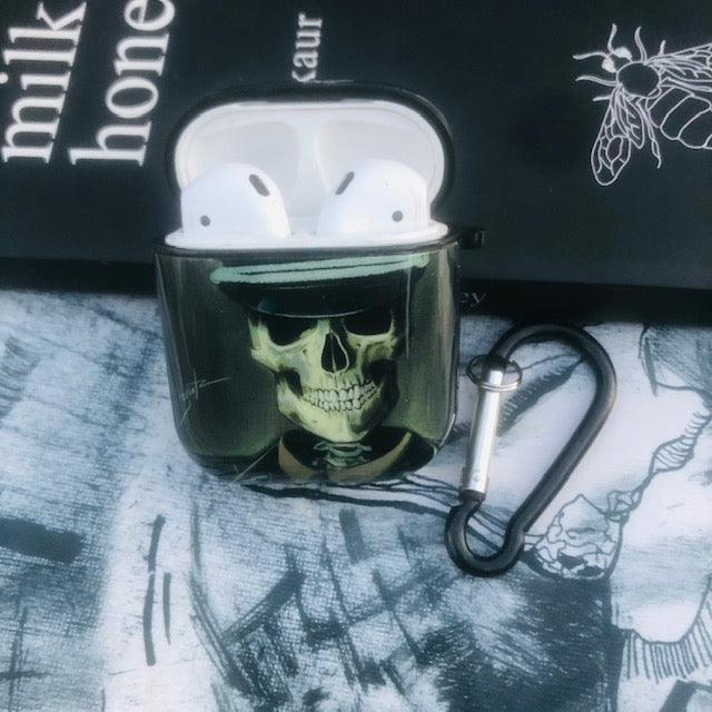 Skull Glossy Silicone Airpods Case Cover For 1-2 - Hanging Owl  India