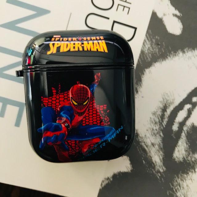SPIDER MAN GLOSSY SILICONE AIRPODS CASE FOR 1&2 - Hanging Owl  India