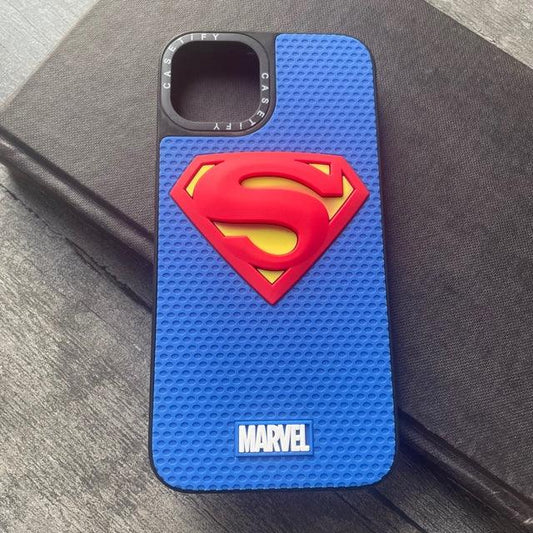 Super-Man 3D design Silicone Iphone Case For 11-12-13 series - Hanging Owl  India