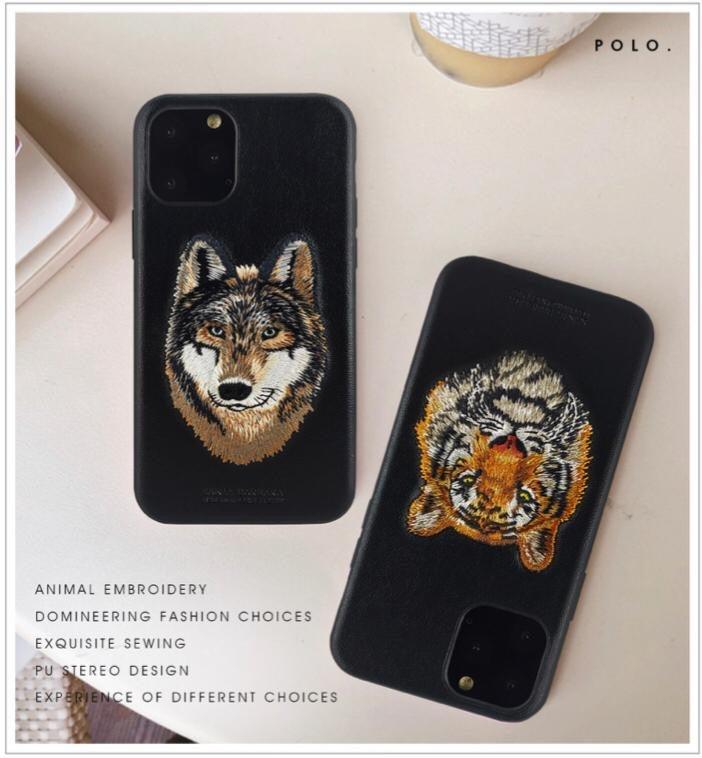 Tiger & Wolf Santa Barbara Leather Series iPhone Cover For 11-12 Series - Hanging Owl  India