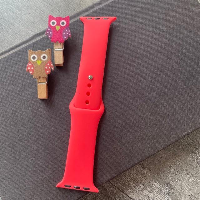 Tint And Shades Of Orange Liquid Silicone Apple Watch Band for 38-40 mm - Hanging Owl  India
