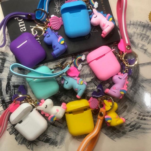 UNICORN  kEYCHAIN  SILICONE AIRPODS CASES FOR 1-2 - Hanging Owl  India