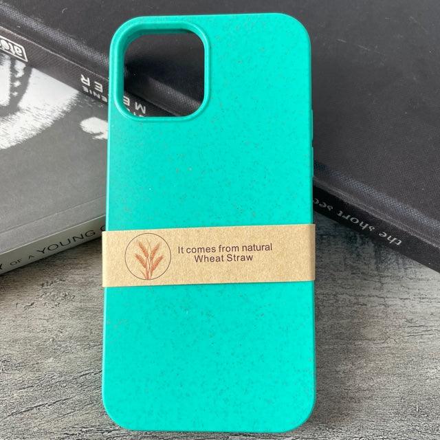 Wheat Straw Eco Friendly Material Iphone Case For 11-12-13 series – in GREEN | Hanging Owl